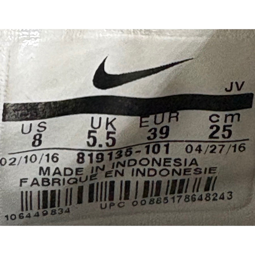 Nike Flex Fury 2 Womens Size 8 Black White Gym Training Running Shoes 819135-101 - Picture 9 of 10